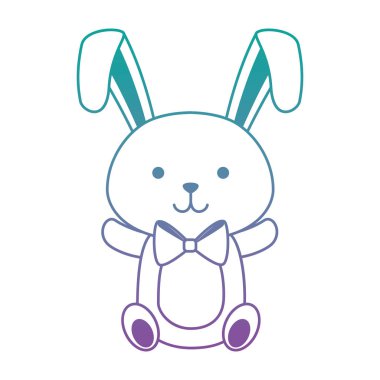 sevimli tavşan Paskalya kutlama