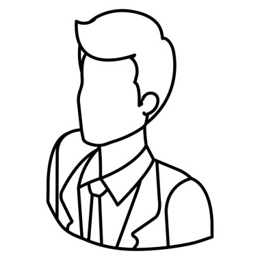 işadamı avatar karakter simgesi