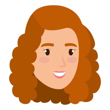 güzel bir kadın baş avatar karakter