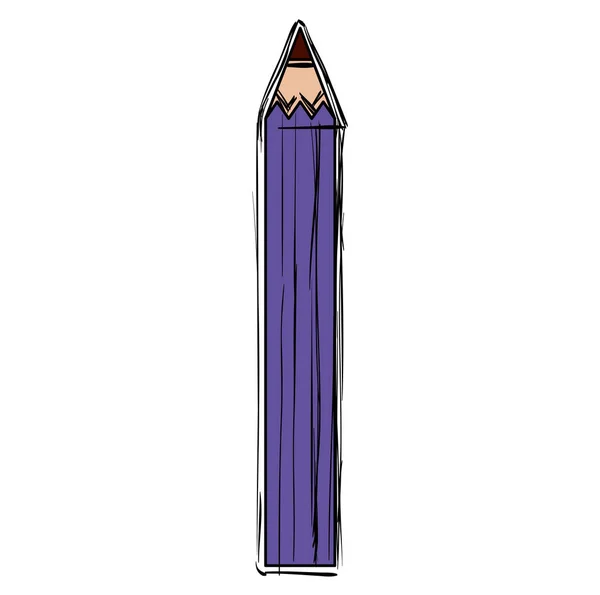 Cor do lápis ícone isolado —  Vetores de Stock
