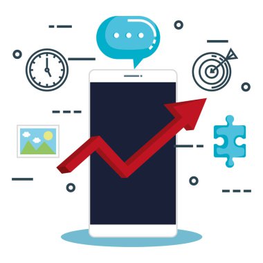 iş pazarlama ile Smartphone