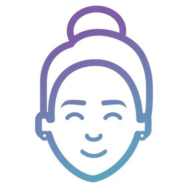 güzel bir kadın baş avatar karakter