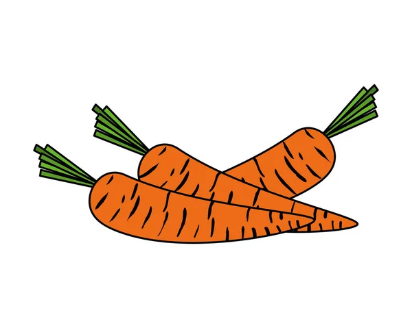 Икона свежей моркови — стоковый вектор