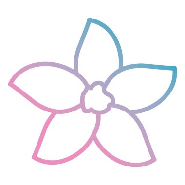 güzel çiçek dekoratif simgesi