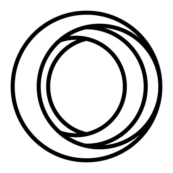 Emblema de negócios com forma circular — Vetor de Stock