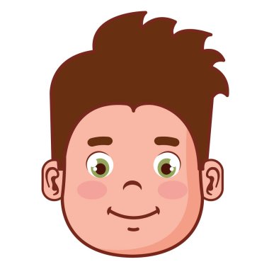 Mutlu küçük çocuk baş karakter