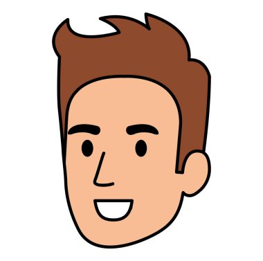 genç adam baş avatar karakter