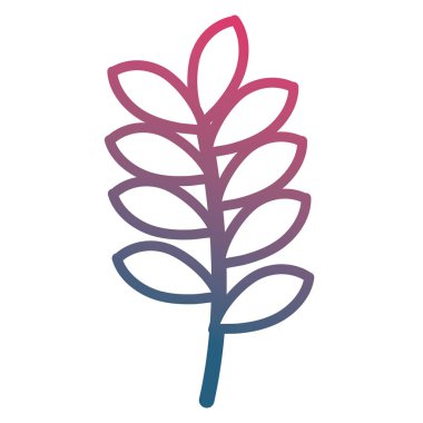 şube ile dekoratif simgesi yapraklar