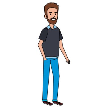 Sakallı genç adam Avatar karakteri