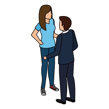 iş çift avatarlar karakter konuşuyor