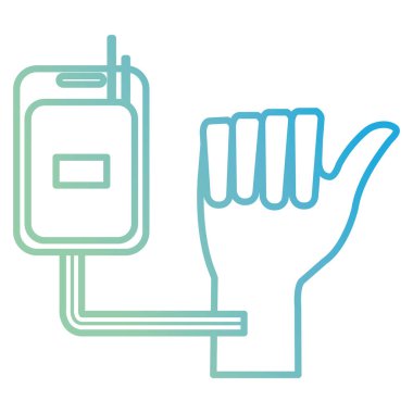 kan torbası bağış ile el