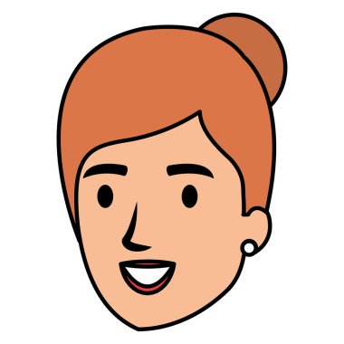 güzel bir kadın baş avatar karakter