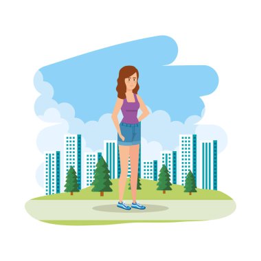 manzara güzel kadın