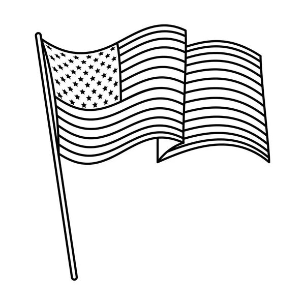 2.美利坚合众国国旗 — 图库矢量图片