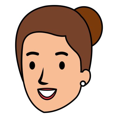 güzel ve genç kadın baş