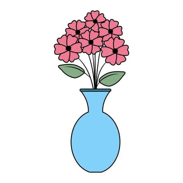 Vase with flowers icon — Stock Vector