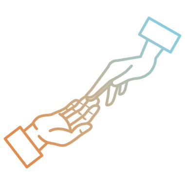 eller insan dokunaklı simgesi