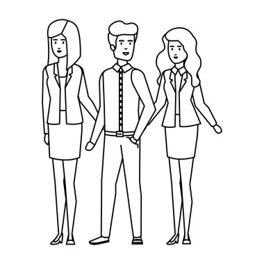 zarif iş insanlar avatarlar karakter