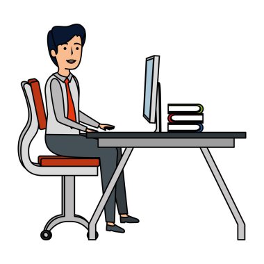 iş yerinde iş adamı