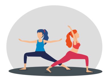 fitness kadın yoga poz yapıyor