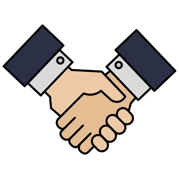 Hands done deal icon — Stock Vector