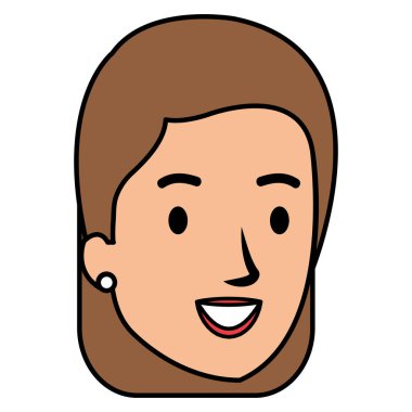 güzel ve genç kadın baş