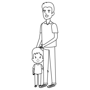 Baba oğul karakterlerle