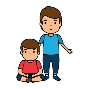 Baba oğul karakterlerle