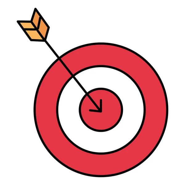 Cible avec l'icône de flèche — Image vectorielle