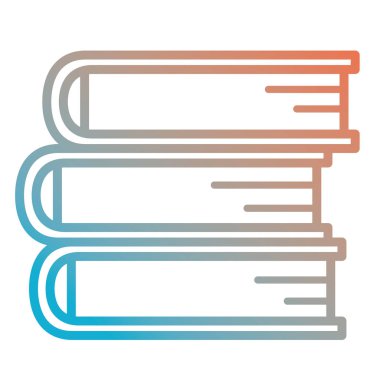 Kitaplar okul kazık simgesi