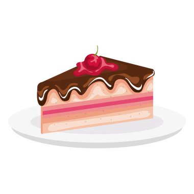 lezzetli kek porsiyon ile yemek