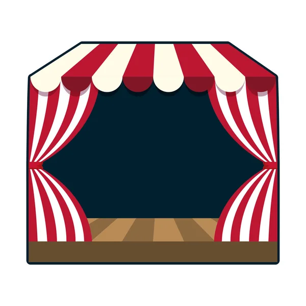 Cirkusz dobogó elszigetelt ikon — Stock Vector