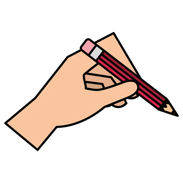 Escritura a mano con lápiz de grafito — Vector de stock