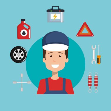 mekanik Servisi Icons set