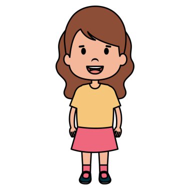 Mutlu küçük çocuk karakteri