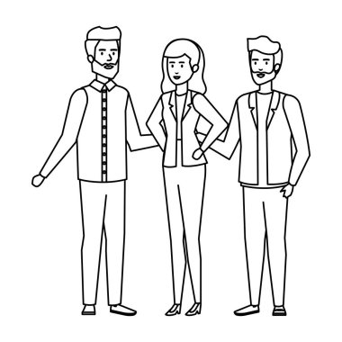 zarif iş insanlar avatarlar karakter