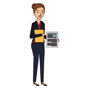 müfredat avatar karakteri ile iş kadını