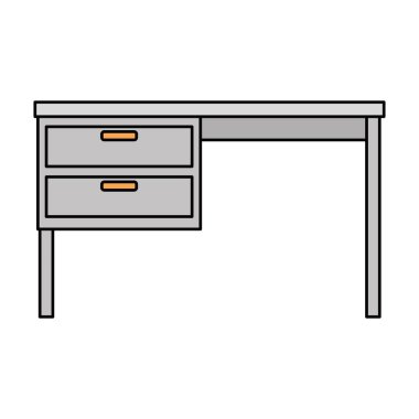 ofis ahşap masa simgesi