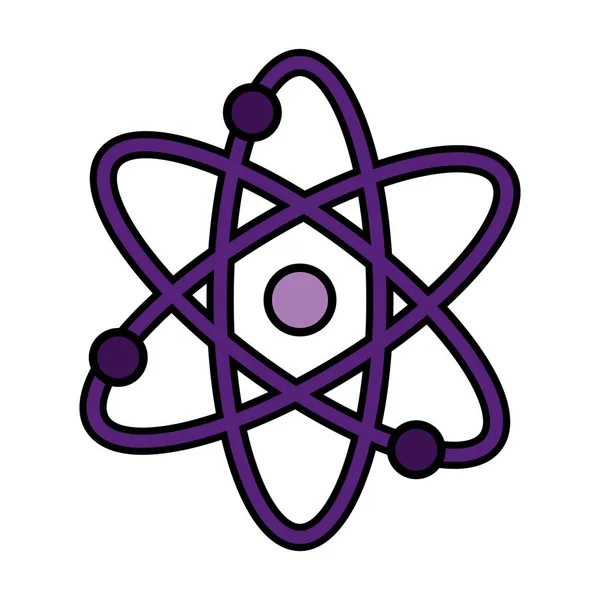 Ícone isolado da molécula do átomo —  Vetores de Stock