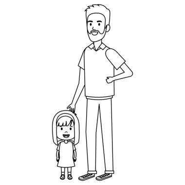 Baba ile kızı karakterler