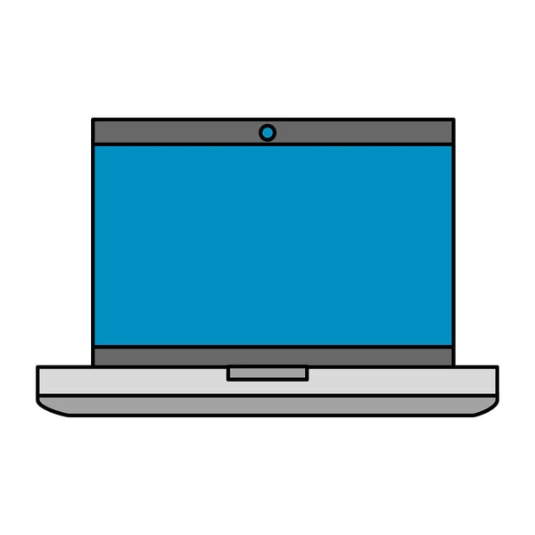 Комп'ютерний ноутбук ізольована піктограма — стоковий вектор