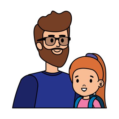 Baba ile kızı karakterler