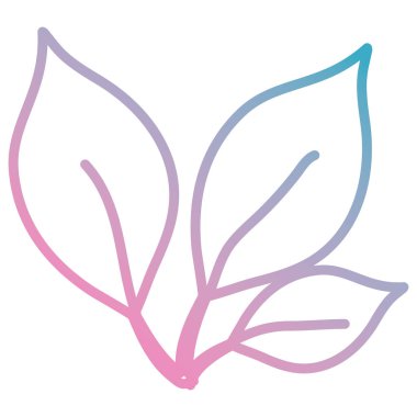 şube ile dekoratif simgesi yapraklar