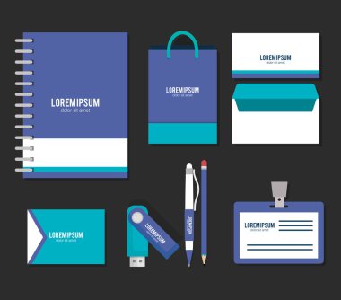 iş reklam öğeleri baskılı