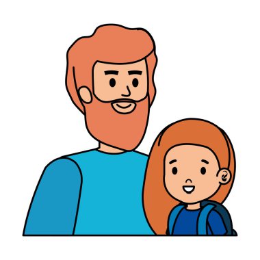 Baba ile kızı karakterler