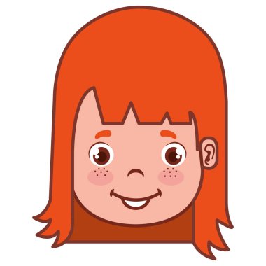 küçük kız kafa simgesi