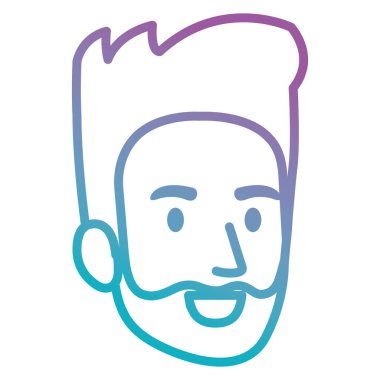 genç adam baş avatar karakter