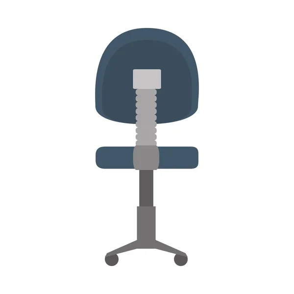Chaise de bureau icône isolée — Image vectorielle