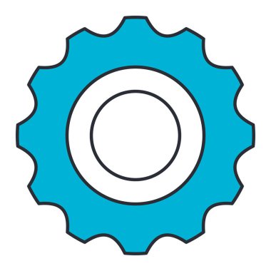 Dişli Makine izole simgesini