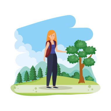 manzara güzel kadın